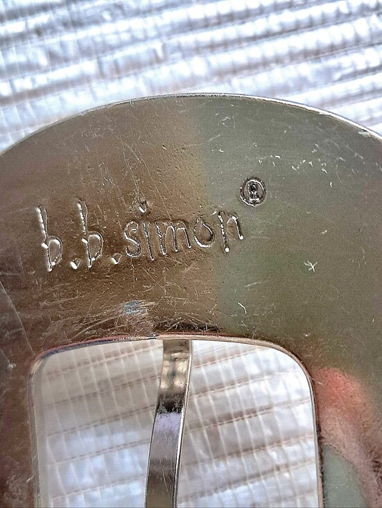 b.b. Simon Swarovski Crystal Encrusted Leather Belt Beautiful Preloved Condition main image 13
